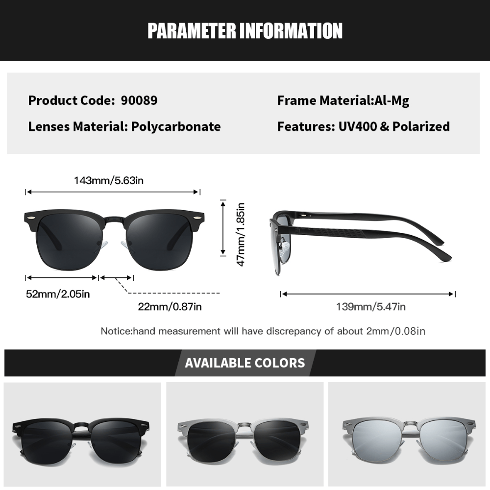 RoyalHot Aluminum Sunglasses Retro Polarized Men Women Driving