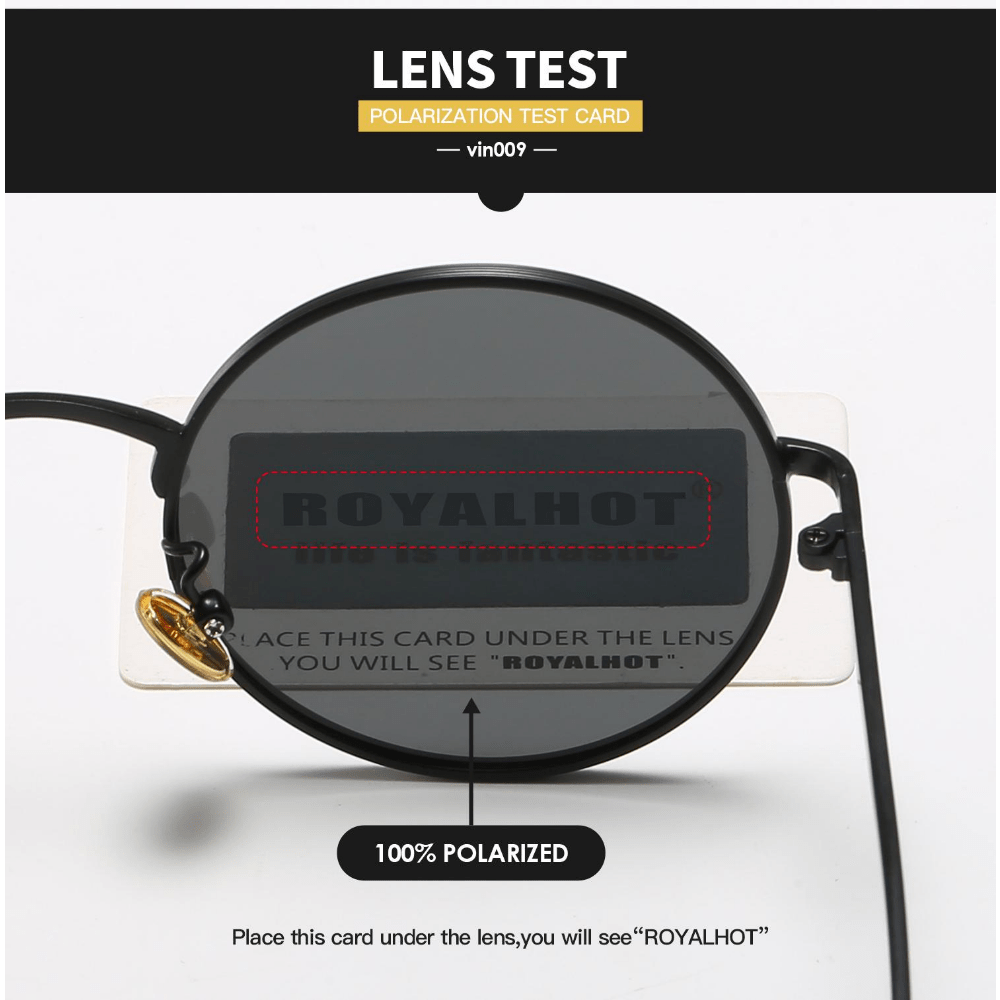 RoyalHot Polarized Round Sunglasses for Outdoor Travelling