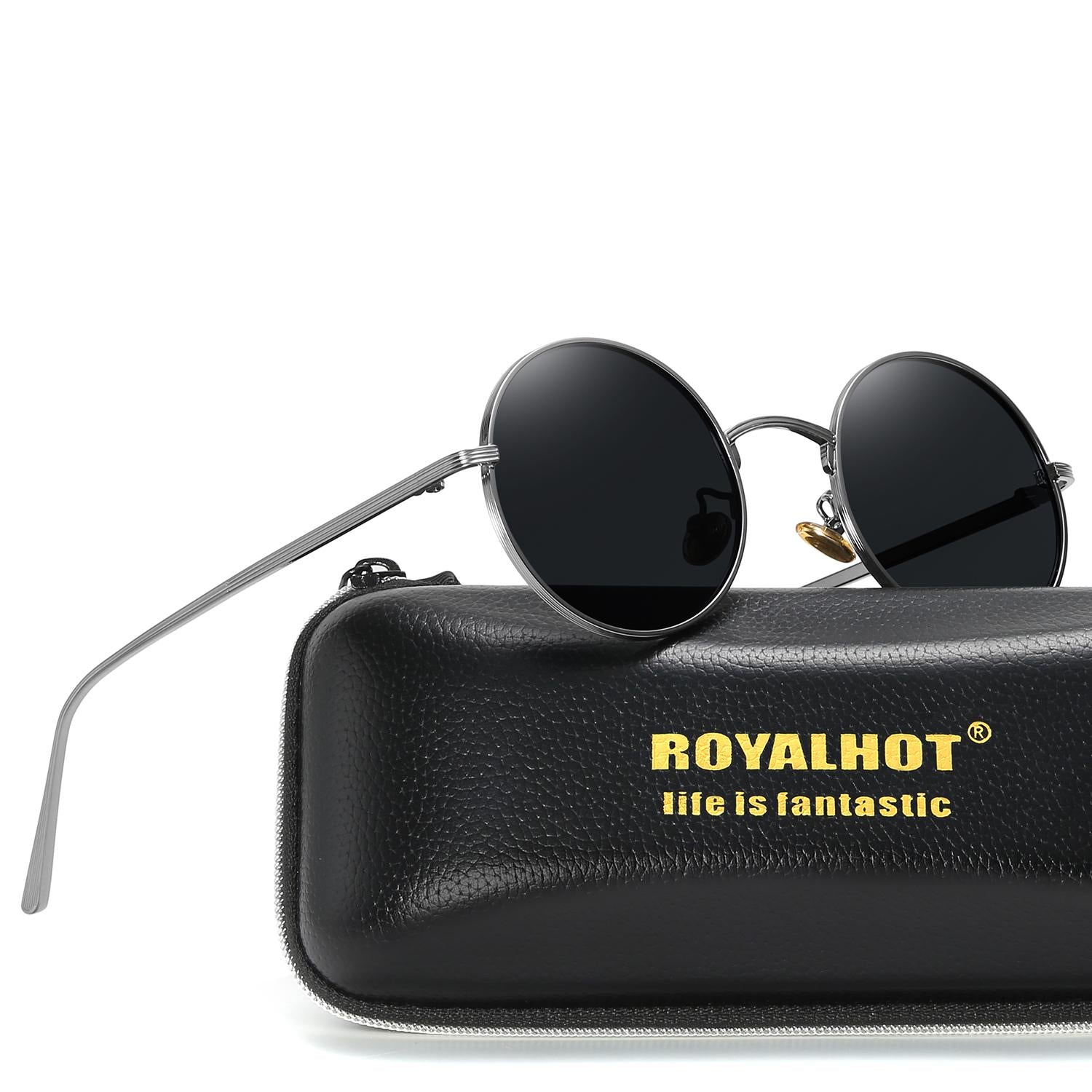 RoyalHot Polarized Round Sunglasses for Outdoor Travelling