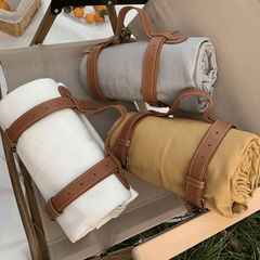 1pc 150 Picnic Mat With Strap Outdoor Camping Tablecloth