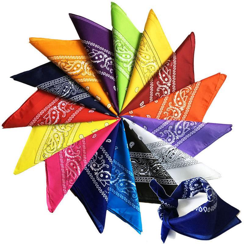 Paisley Print Bandana 55 Casual Square Scarf Handkerchief Hip Hop