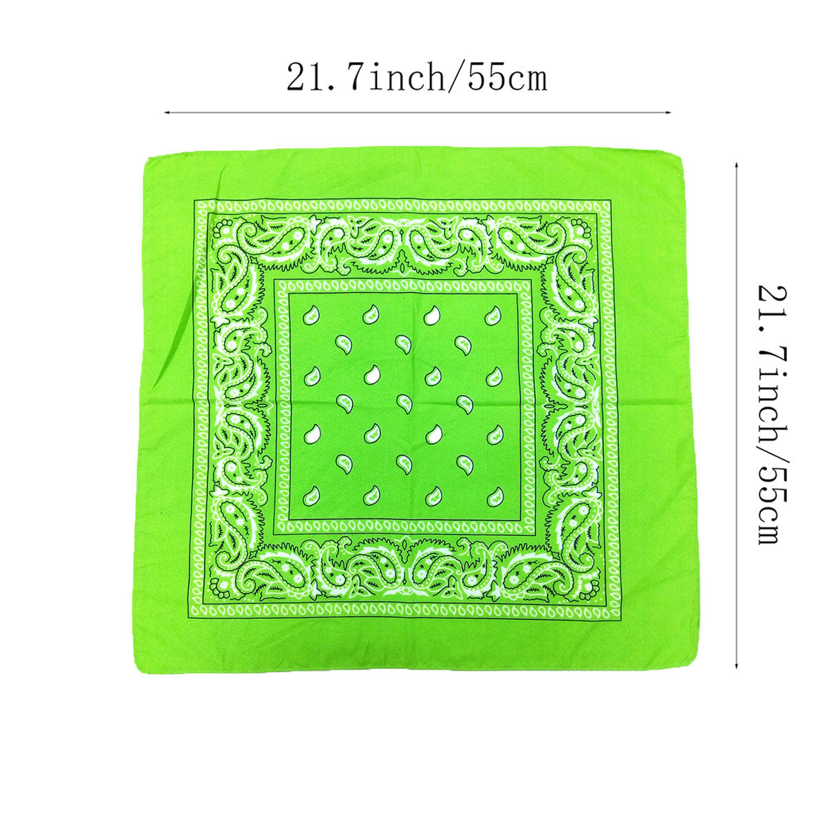 Paisley Print Bandana 55 Casual Square Scarf Handkerchief Hip Hop