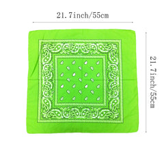 Paisley Print Bandana 55 Casual Square Scarf Handkerchief Hip Hop
