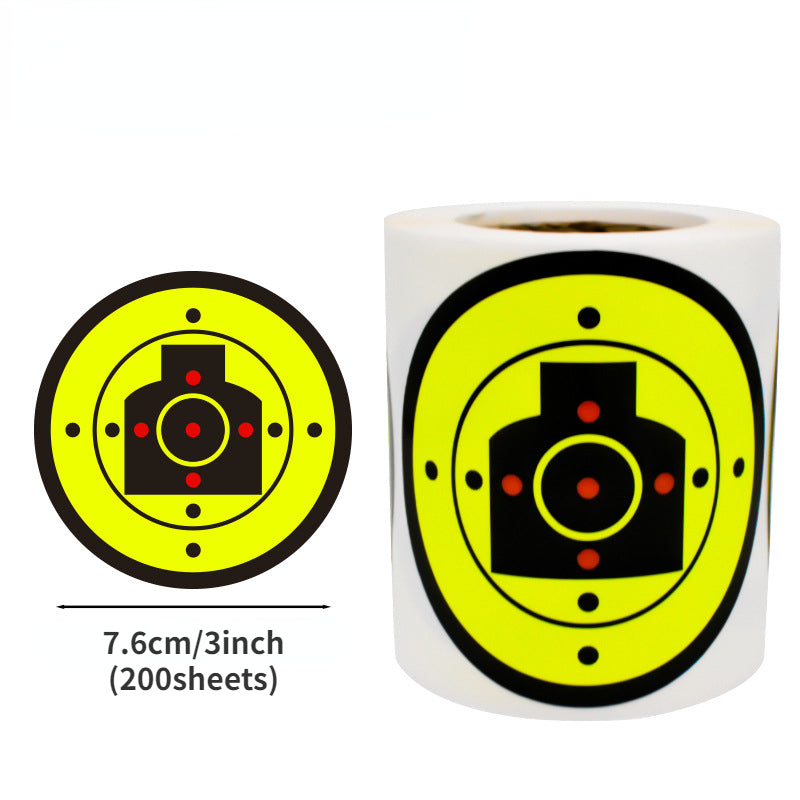 200pcs 7 Target Firing Shooting Targets Self Adhesive Splatter Targets
