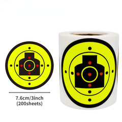 200pcs 7 Target Firing Shooting Targets Self Adhesive Splatter Targets