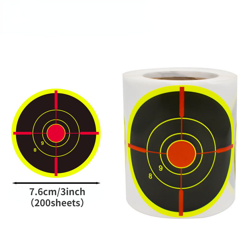 200pcs 7 Target Firing Shooting Targets Self Adhesive Splatter Targets