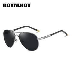 RoyalHot Metal Unisex Polarized Sunglasses Large Frame Cycling Driving