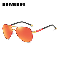 RoyalHot Metal Unisex Polarized Sunglasses Large Frame Cycling Driving