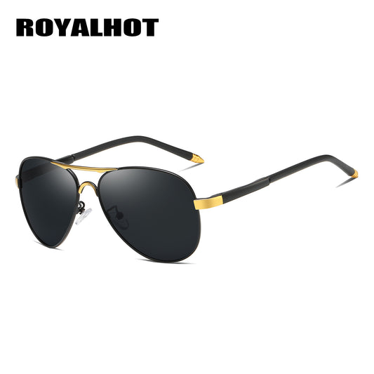RoyalHot Metal Unisex Polarized Sunglasses Large Frame Cycling Driving