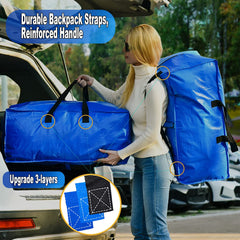 Heavy Duty Extra Large Moving Bags Backpack Straps Strong Handles & Zippers