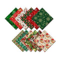 24pcs Assorted Christmas Scrapbook Paper Pad for Decoupage Cardstock