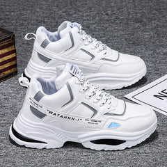Men's Chunky Lace-Up Sneakers Dad Shoes Athletic Running Gym