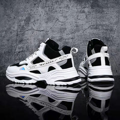 Men's Chunky Lace-Up Sneakers Dad Shoes Athletic Running Gym