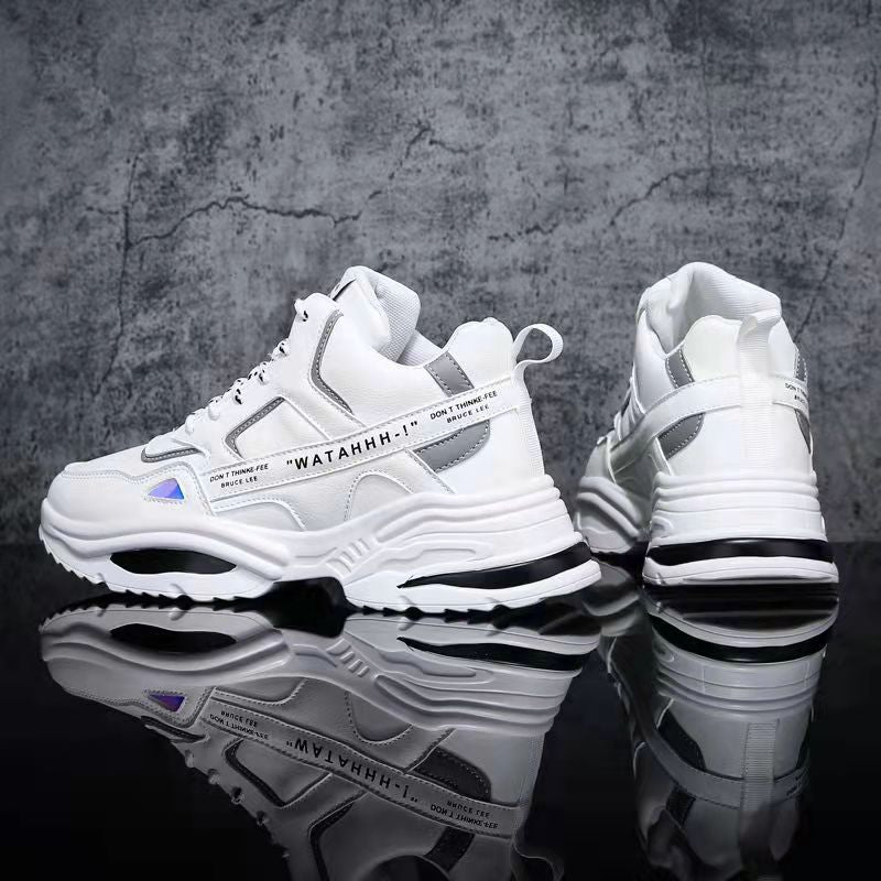 Men's Chunky Lace-Up Sneakers Dad Shoes Athletic Running Gym