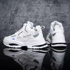 Men's Chunky Lace-Up Sneakers Dad Shoes Athletic Running Gym