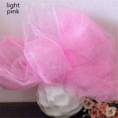 Sparkling Crystal Organza Tulle Roll for Wedding and Party Decorations