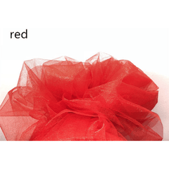 Sparkling Crystal Organza Tulle Roll for Wedding and Party Decorations
