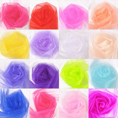 Sparkling Crystal Organza Tulle Roll for Wedding and Party Decorations