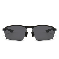 Polarized Sports Sunglasses Half Frame with Zipper Case