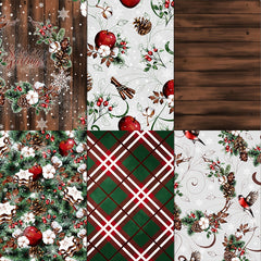 24pcs Christmas Scrapbooking Paper Pad Assorted Pattern Art Origami Cardstock