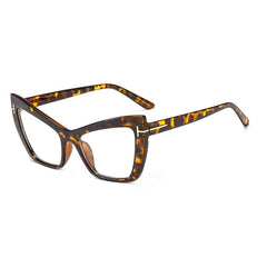T shaped Cat Eye Women's Sunglasses with Glasses Case