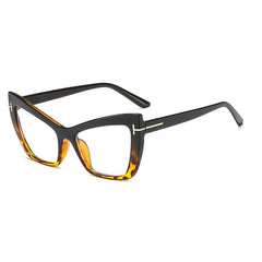 T shaped Cat Eye Women's Sunglasses with Glasses Case