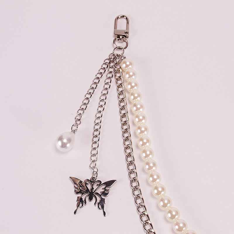 Pearl Butterfly Chains for Skirts Pants Jeans Belt Accessories