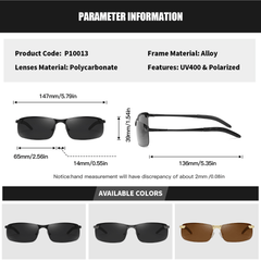 RoyalHot Metal Polarized Sports Sunglasses