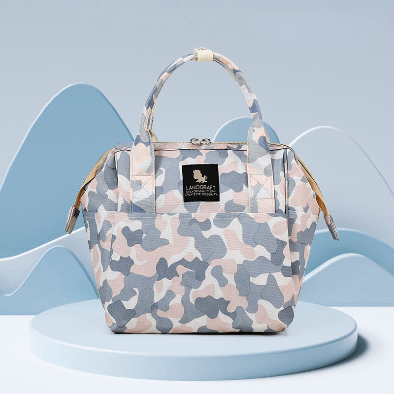 Fashionable Handheld Lightweight Mommy Bag Multifunctional Mom Backpack
