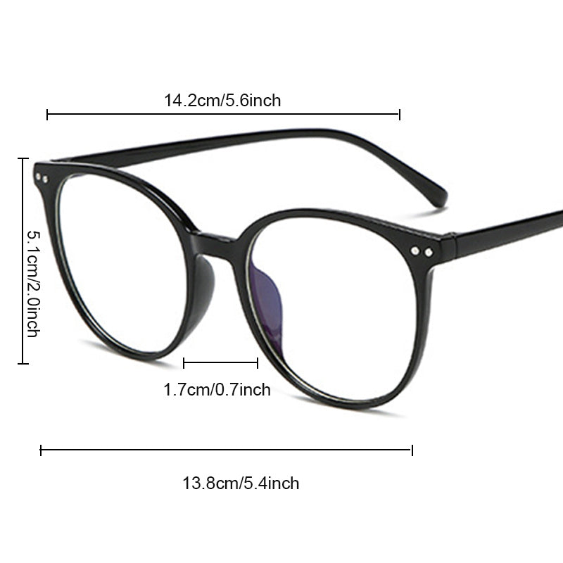 Square Anti Light Glasses For Women Men Casual Jelly Frame