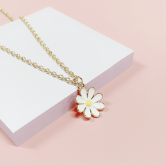 Daisy Pendant Kids Alloy Necklace Girls Jewelry Accessory