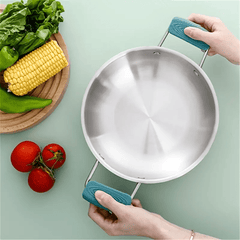 2pcs Silicone Pot Handle Cover Heat Insulation Kitchen Accessories