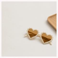 Heart Frame Sun Protection Sunglasses for Kids