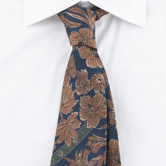 Men's Striped Floral Jacquard Necktie Business Wedding Party Necktie