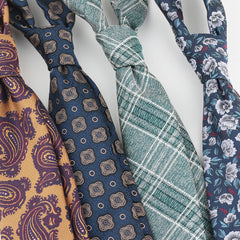 Men's Striped Floral Jacquard Necktie Business Wedding Party Necktie