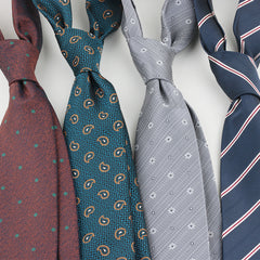 Men's Striped Floral Jacquard Necktie Business Wedding Party Necktie
