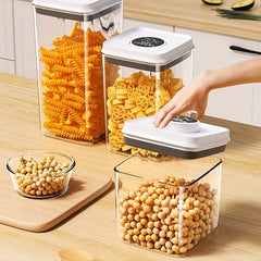 1pc Sealed Cereal Box Food Storage Container Transparent Multifunctional