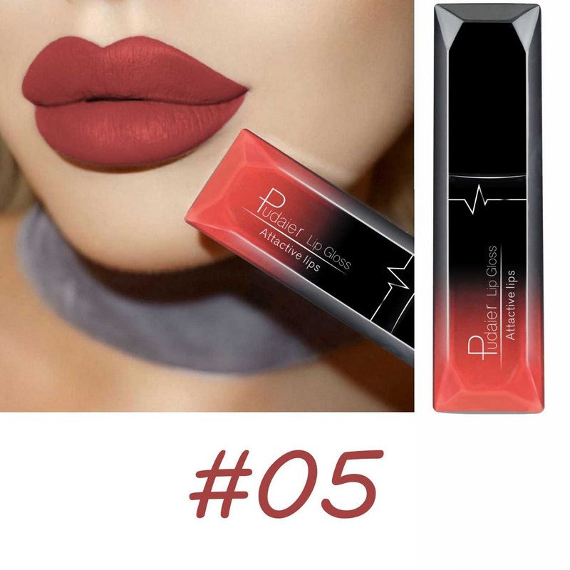 Long Lasting Matte Lipstick with Waterproof Formula and Lip Liner