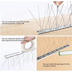 10pcs Bird Control Spikes Stainless Steel Pigeon Spikes