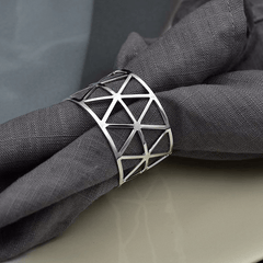 Metal Napkin Rings Round Golden Holder Table Dining Wedding Decor