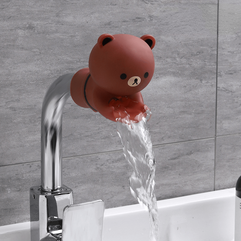 2pcs Cartoon Faucet Extender for Toddlers - Bathroom Sink Spout Wash