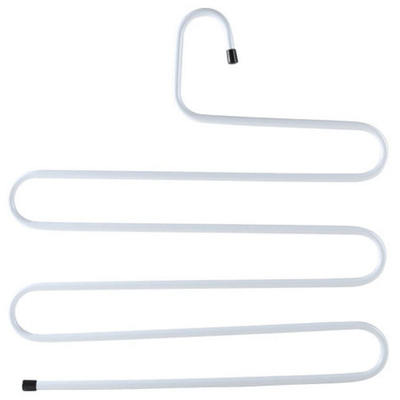 2pcs Pant Hangers S Shaped Non Slip Trouser Hanger Closet Space Saving