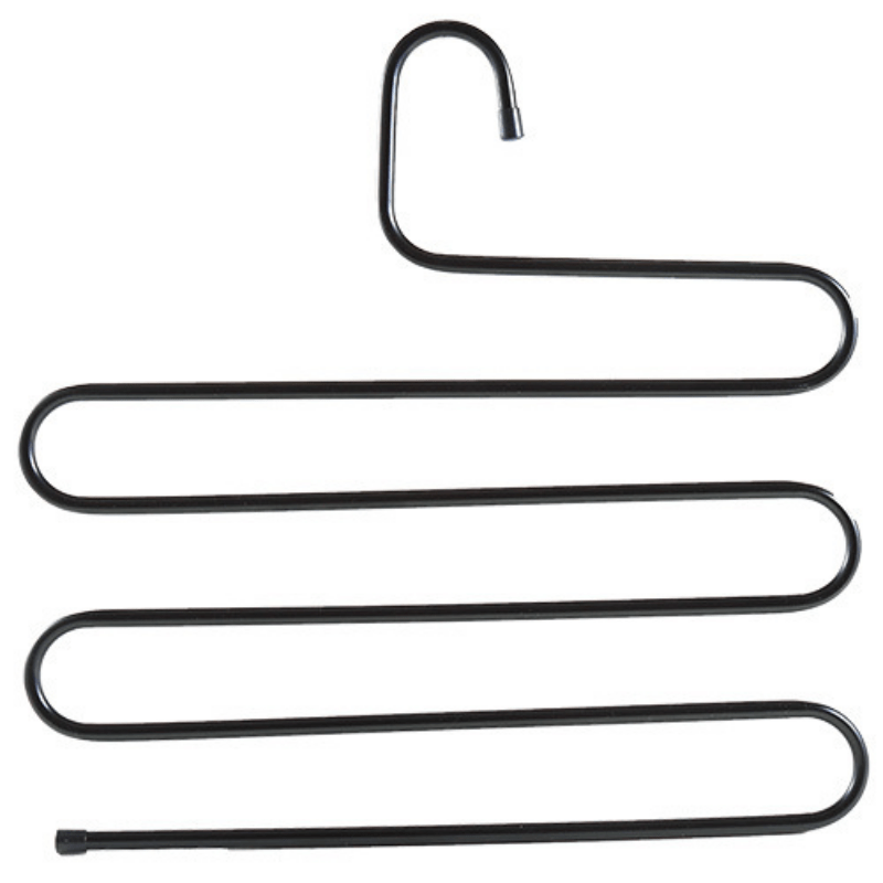 2pcs Pant Hangers S Shaped Non Slip Trouser Hanger Closet Space Saving