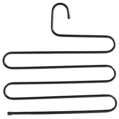 2pcs Pant Hangers S Shaped Non Slip Trouser Hanger Closet Space Saving