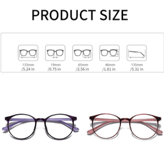 Round Anti-Eyestrain Reading Glasses for Men Women