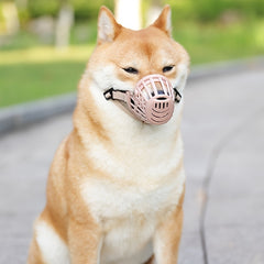 Breathable Dog Muzzle For Aggressive Dogs - Secure Anti Barking Mouth Cover