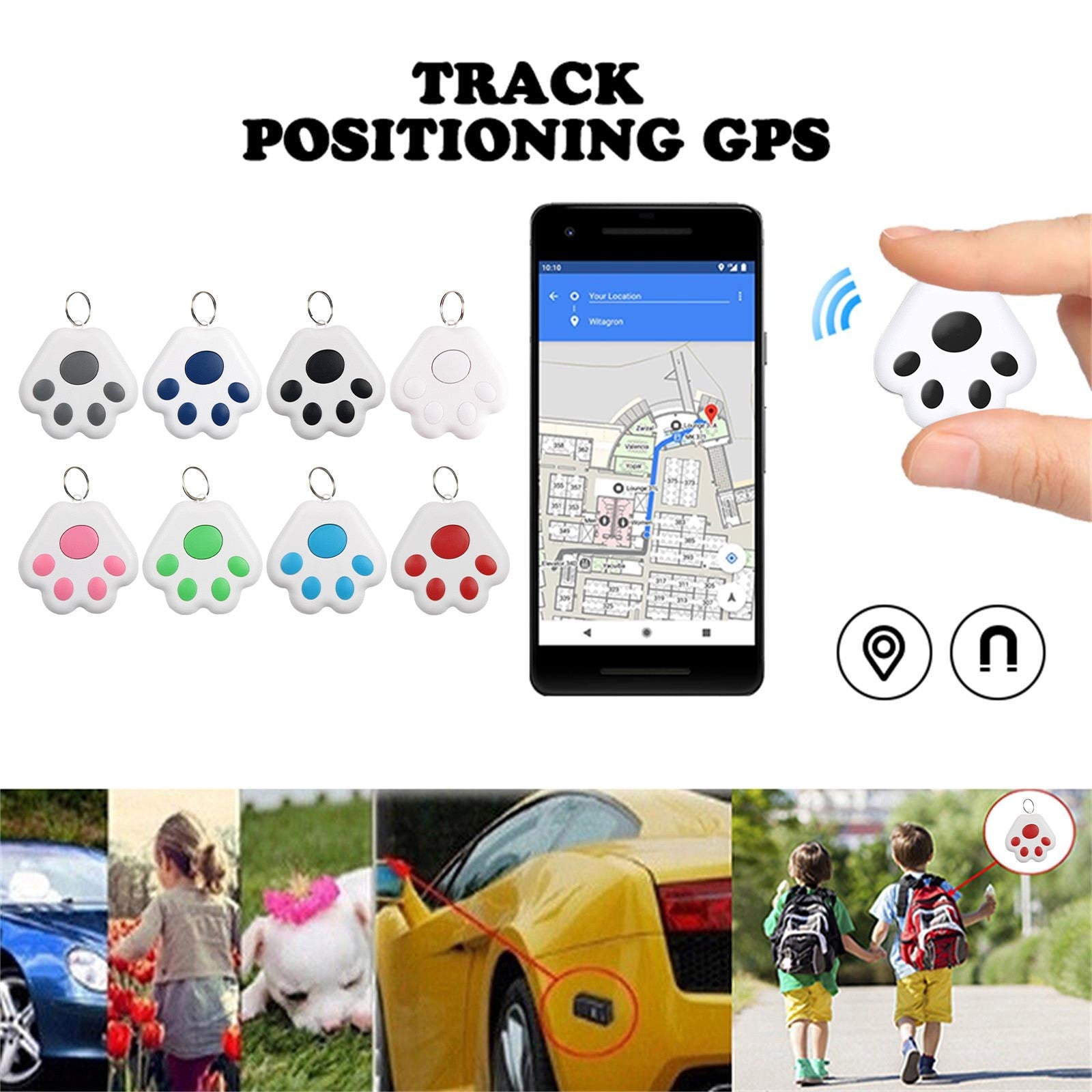 Smartphone Alarm Child Anti lost Keychain Pendant For Boys
