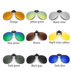 Polarized Night Vision Clip on Lens Driving Sunglasses