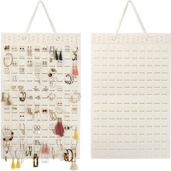 Portable Hanging Jewelry Organizer Felt Material Foldable Storage Holder