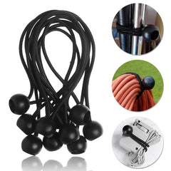 5pcs Bungee Ball Cords for Backpack & Trailers - Elastic Tie Loop Cords